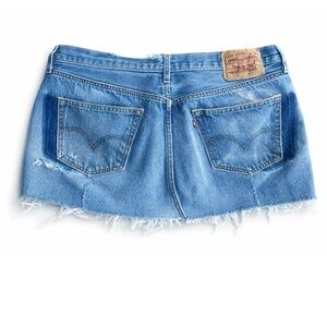 Levi's Blue Denim Mini Skirt